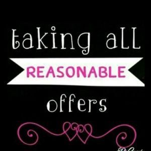 all reasonable offers excepted